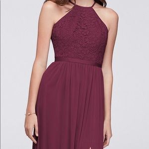 David’s Bridal Wine Dress